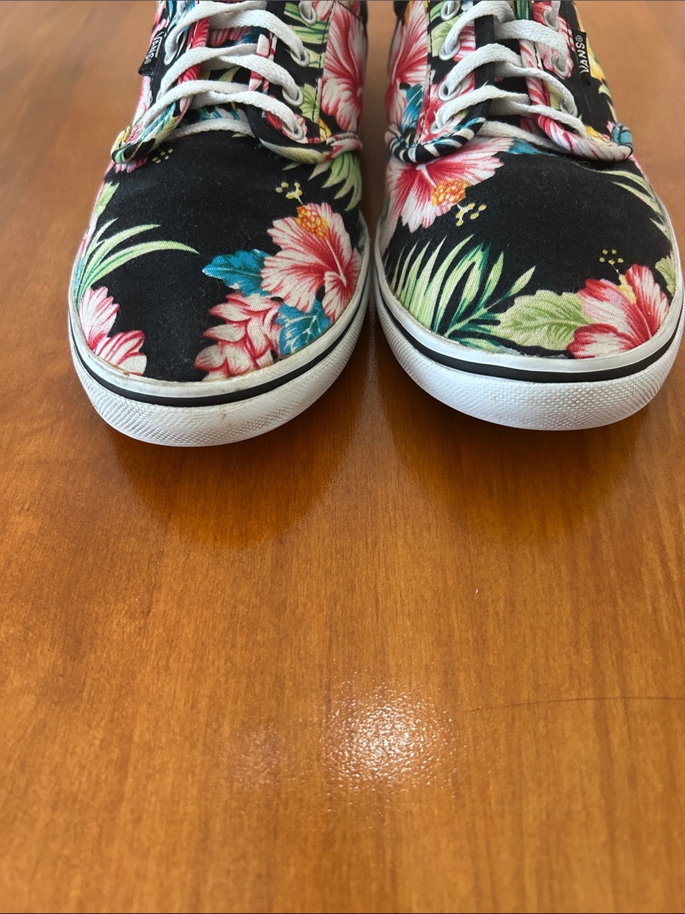 Vans Hawaiian Tropical Floral Canvas Low-Top Sneakers Women’s 11/Men’s 8.5 - Picture 3 of 10